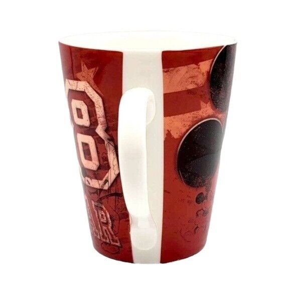 2/$15 Disney Retro Superstar 28 Mug Red 4" Round Jerry Leigh Mickey Mouse Smile - Picture 6 of 10